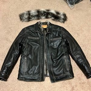Genuine Lambskin leather jacket with inner faux lining